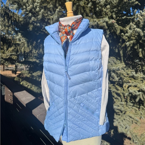 Talbots Jackets & Blazers - Talbots Sky Blue Quilted Vest NWOT‼️